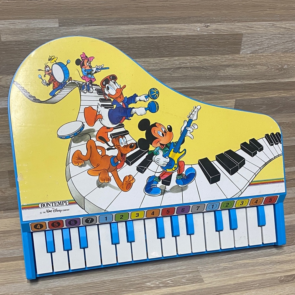Disney Mickey Mouse & Friends Musical Keyboard Blue and Yellow Bontiempi